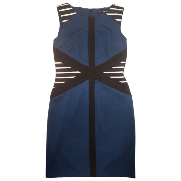 Ivanka Trump Size 8 Pink Colorblock Sleeveless Sheath Dress - Picture 1 of 4